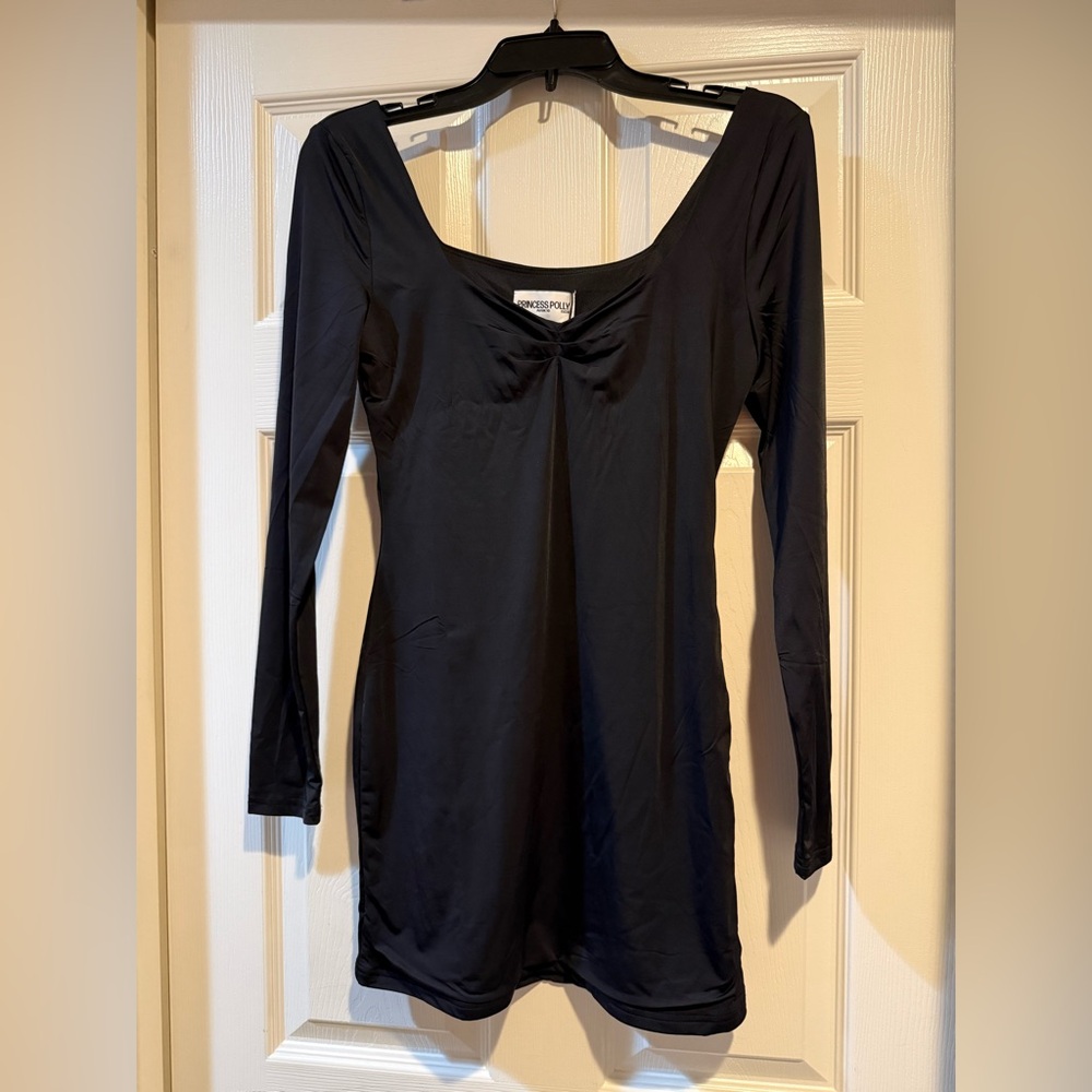 Princess Polly Rehna Black Long Sleeved Dress- US 6